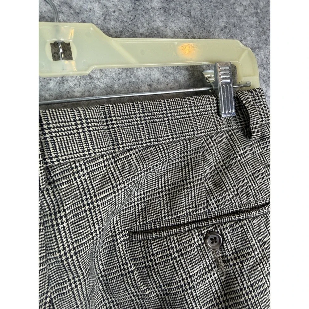 Vintage Polo Ralph Lauren Pants Men's 33 Trousers Wool Houndstooth 90s Tweed